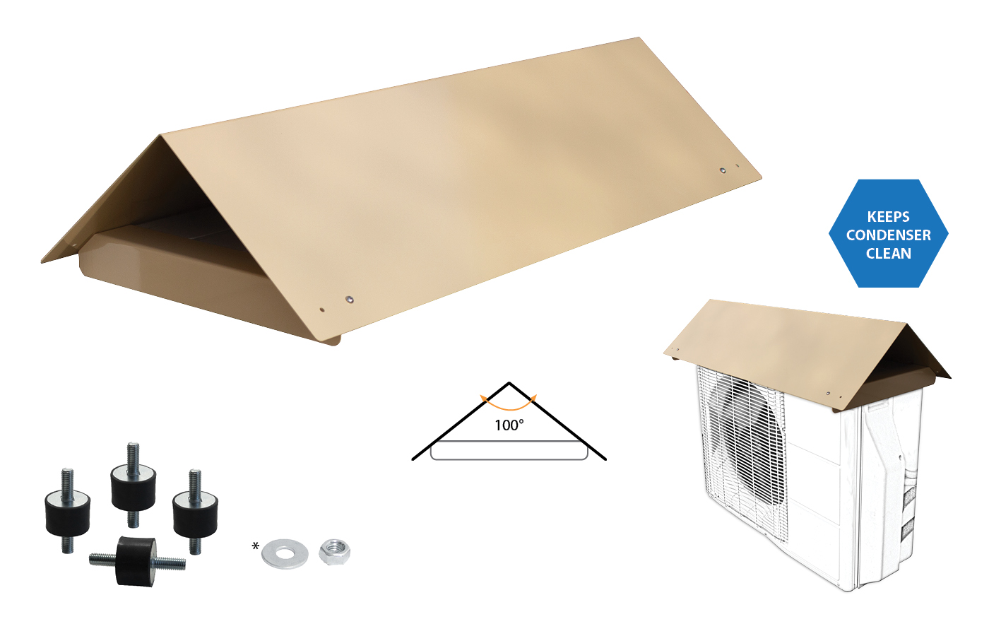 Support Condensing Unit Ac Condenser Supports & Accessories - HMAX Quality Ductless HVAC Accessories